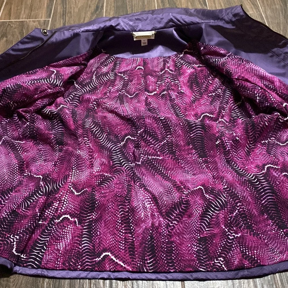 COPY - ST JOHN SPORT purple belted jacket
